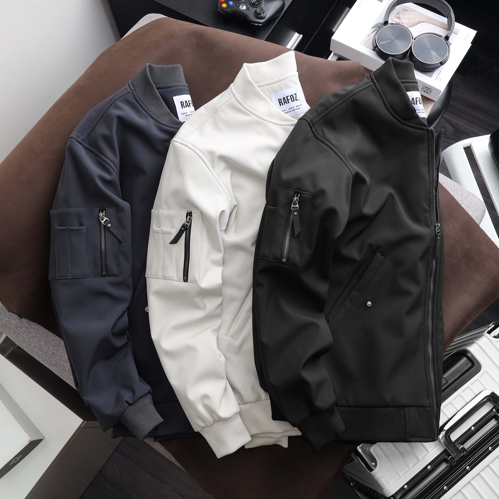 Áo khoác bomber nam RAFOZ basic 3M - 220228 vải dù dày dặn đứng form