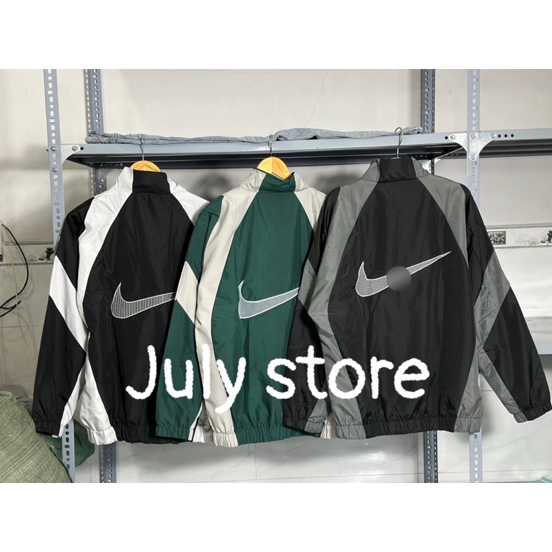 Áo Khoác Ni-ke Air Chữ Thêu Dù 2 lớp dày dặn chuẩn hình - Hàng Full Bọc Tag