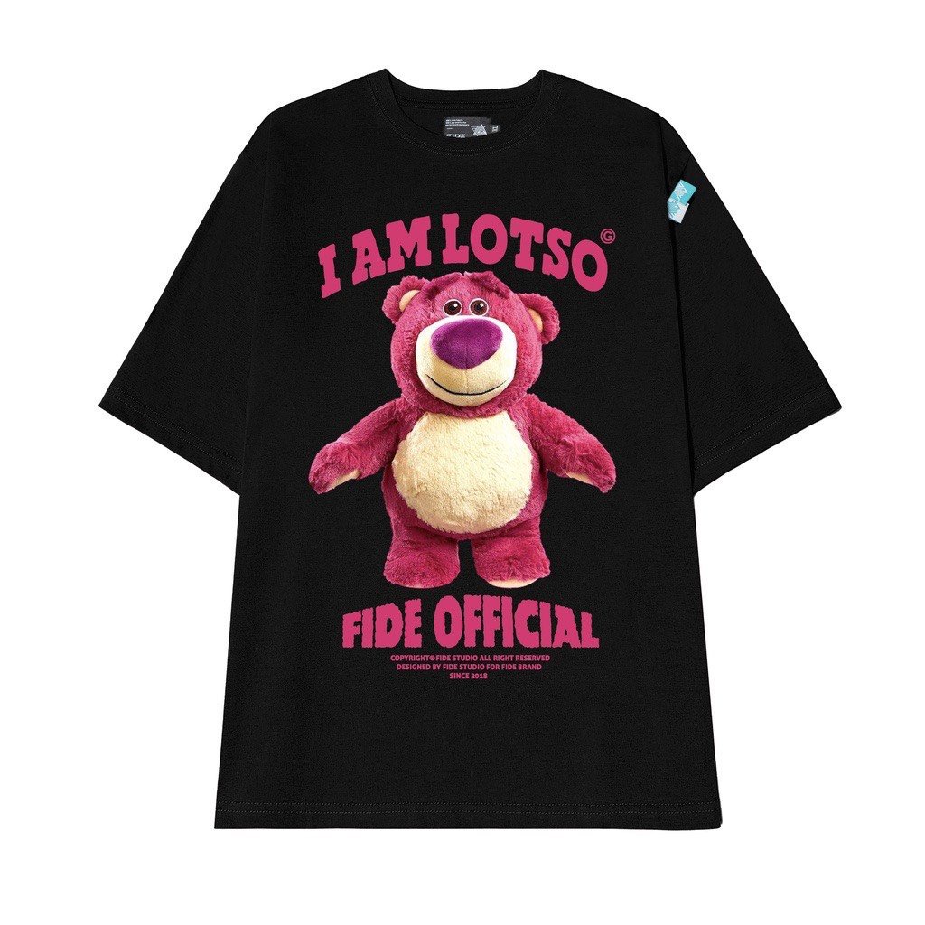 Áo Thun GẤU DÂU LOTSO FIDE Nam Nữ Unisex Form Rộng Tay Lỡ| Trending xu hướng| Titibi Shop