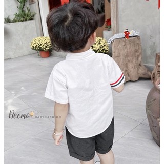 Bộ Sơ Mi Cà Vạt Phối Kẻ Cá Tính