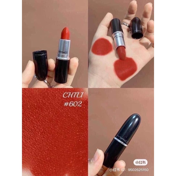 Son M.A.C Chili 602 màu đỏ gạch