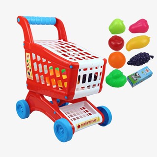 Xe đẩy siêu thị cho bé (kèm đồ chơi trái cây) HT7880