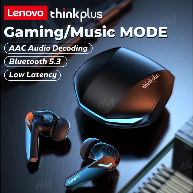 Tai nghe nhét tai không dây LENOVO GM2 Pro TWS bluetooth 5.3 âm thanh siêu trầm dành cho chơi game