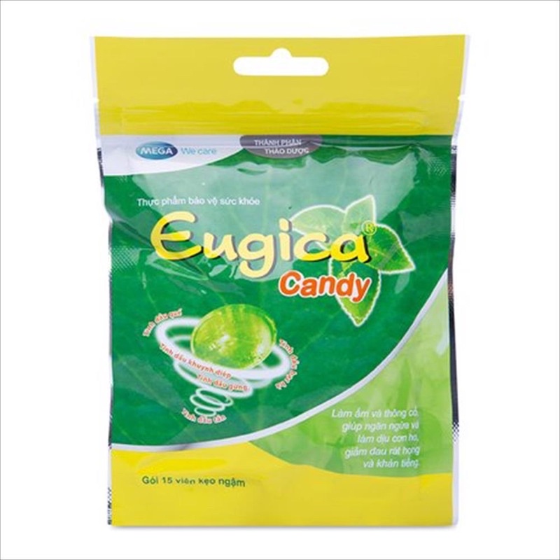Kẹo ngậm Eugica bịch 15 viên