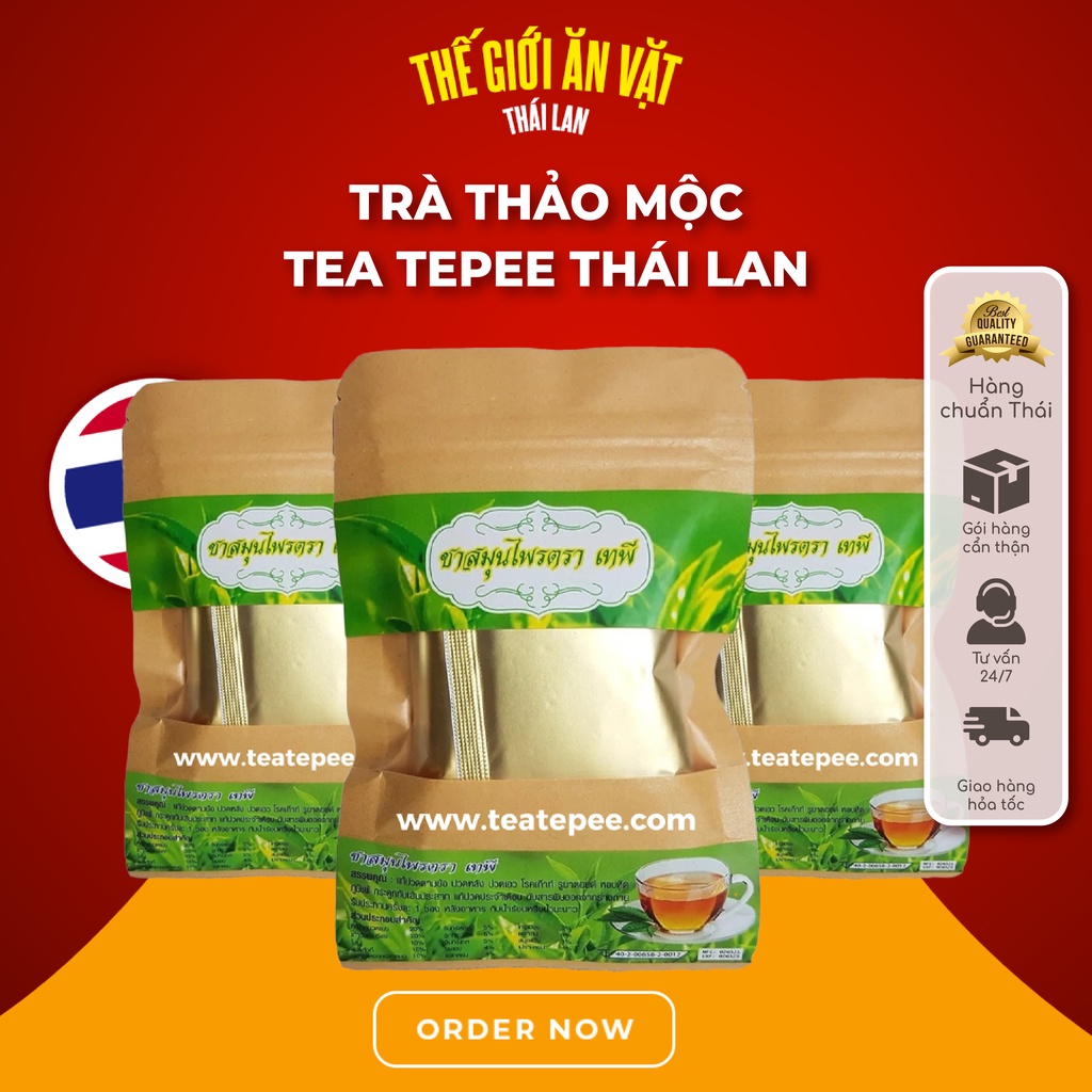 Trà thảo mộc Tea Tepee thái lan, hỗ trợ xương khớp, gút, phong thấp - Thế Giới Ăn Vặt Thái Lan