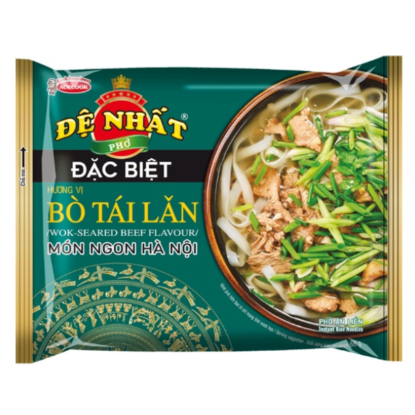 COMBO 10 Gói Phở Đệ Nhất Đặc Biệt Bò Tái Lăn Gói 68G