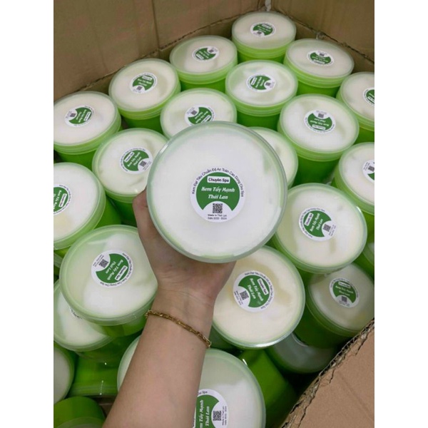 Kem tẩy trắng mạnh body thái lan chuyên spa hủ 500gr xanh
