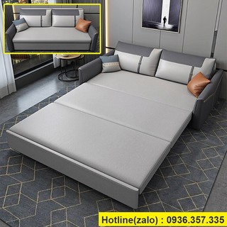 Sofa Giường Đa Năng Vải NaNo Cao Cấp Kiêm Ghế Nhập Khẩu Bên Đẹp Tiết Kiệm Diện Tích - Bảo Hành 3 Năm