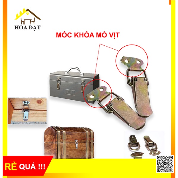 Móc khóa mỏ vịt ( Chỉ phần móc) bảy màu Hoa Đạt - TL10111Z23 loại lớn 54x35mm - Hàng chính hãng