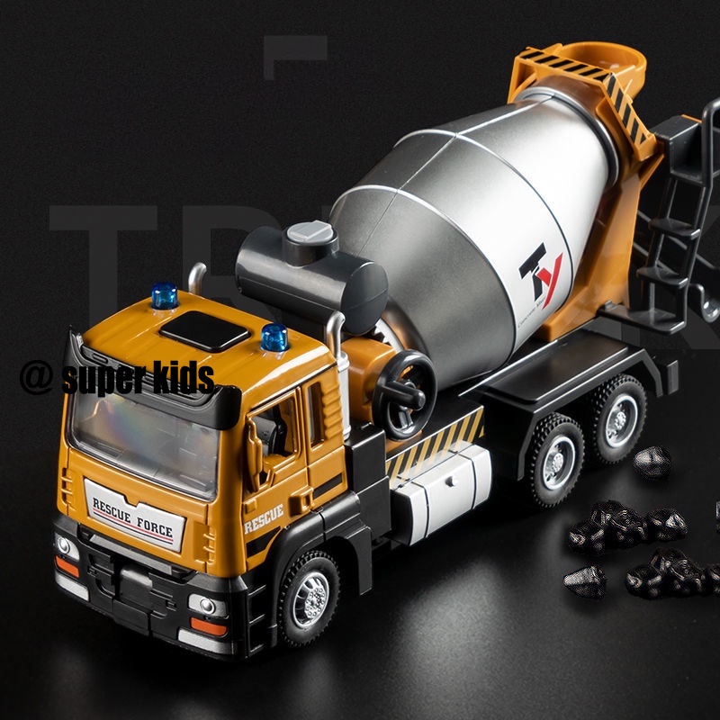 SUPER KIDS Mô Hình Xe Trộn Xi Măng Đồ Chơi Cho Bé