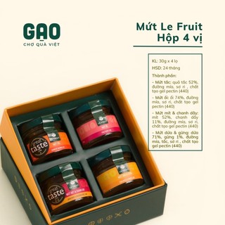 Hộp mứt trái cây 4 vị - Le Fruit