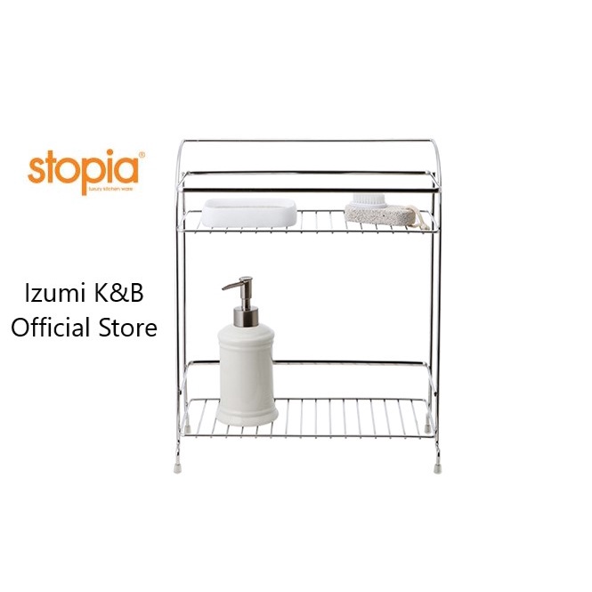 Kệ để đồ nhà tắm 2 tầng Inox Stopia