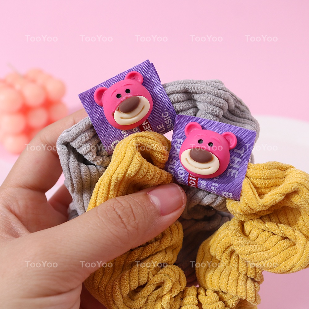 Cột tóc scrunchies gấu dâu lotso dễ thương cute TY0303