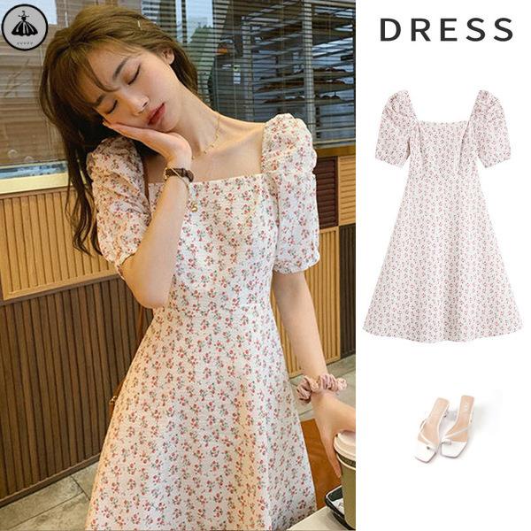 váy babydoll đâm babydoll Đầm Hoa Mùa Hè 2022 Dáng Dài Ôm Sát Phong Cách Pháp Cổ Điển Ngọt Ngào Cho Nữ