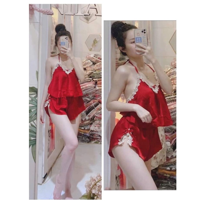 BIGSIZE SATIN YẾM KHÔNG MÚT, VẢI SATIN MỊT MÁT NHẸ ÍT NHĂN MẶC NGỦ BAO ĐẸP - Bigsize Satin Yếm