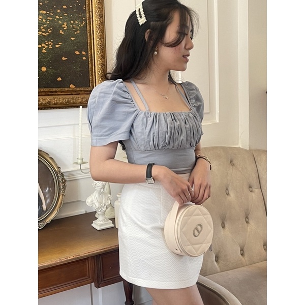 Túi xách Dior tròn fullbox Vanity Round Pouch gift beauty Chính Hãng