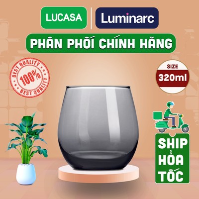 Ly Thủy Tinh Luminarc Maine Grey 320ml - Loại Thấp L2959 | Phân Phối Chính Hãng