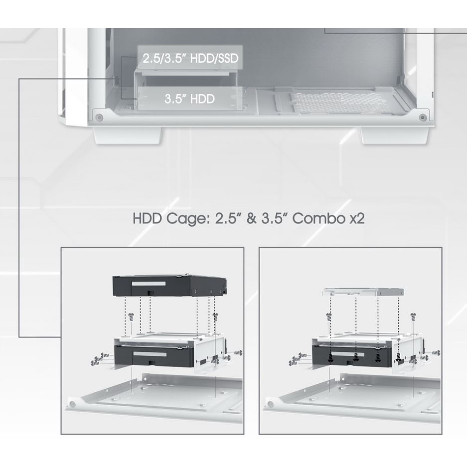 Vỏ Case XIGMATEK ELITE 1 3F ARTIC
