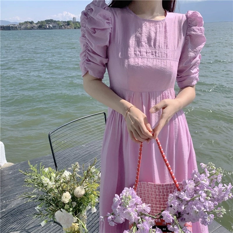 /Order Taobao/ Maxi tím lịm che khuyết điểm mà vẫn sang chảnh