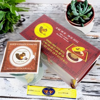 Cà phê Con Sóc phin giấy Hộp Tím Đơn