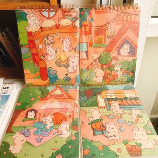( DÂU CORNER) Sổ vẽ, sổ sketchbook lò xo A4