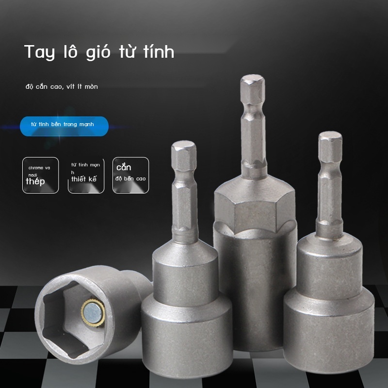 Tay cầm lục giác điện đa quy cách lô Tsui áo có độ cứng cao mạnh mẻ đầu gió máy khoan từ