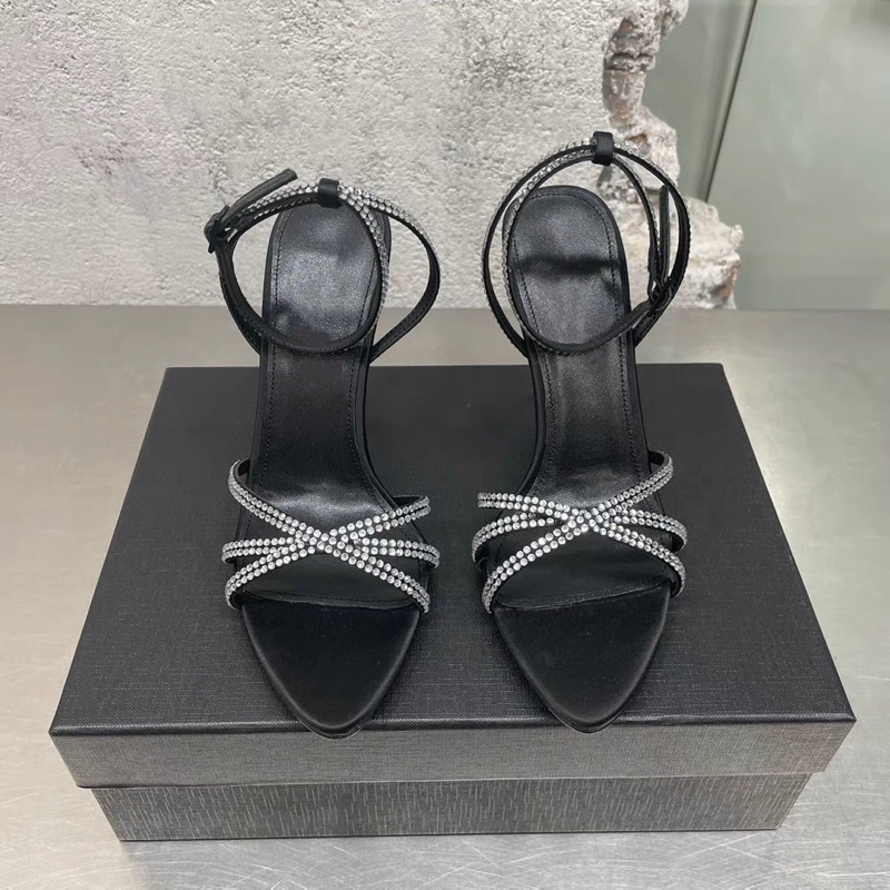 ORDER 🌼 Giày cao gót mũi nhọn dây đá mảnh 10cm  35-40
