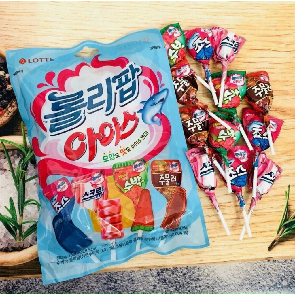 Kẹo Mút Lollipop Lotte Túi 12 Chiếc