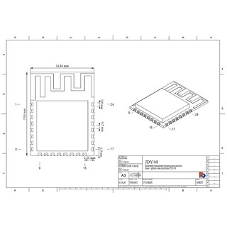 JDY-08 MODULE BLUETOOTH 4.0 CC2541