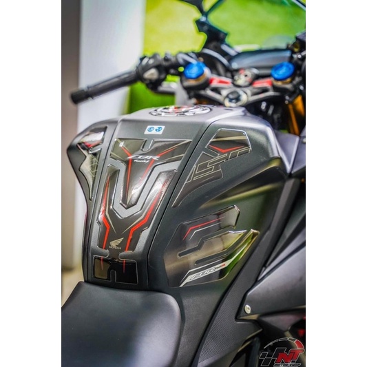 Full bộ Tem dán bình xăng CBR150R 2021 2022, tem dán chống trầy bình xăng, ghi đông, chống trượt CBR150 CBR 150R.