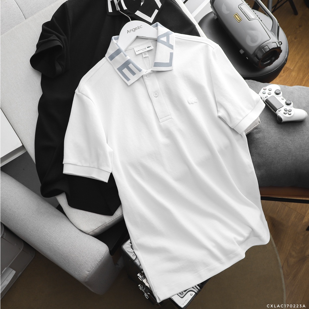 [ XUẤT DƯ ] Áo thun polo nam cỗ chữ, chất vải pique cao cấp, logo silicon LC389