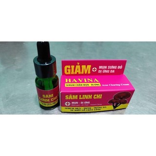 Serum mụn - thâm - trắng da - linh chi Hồng 10ml