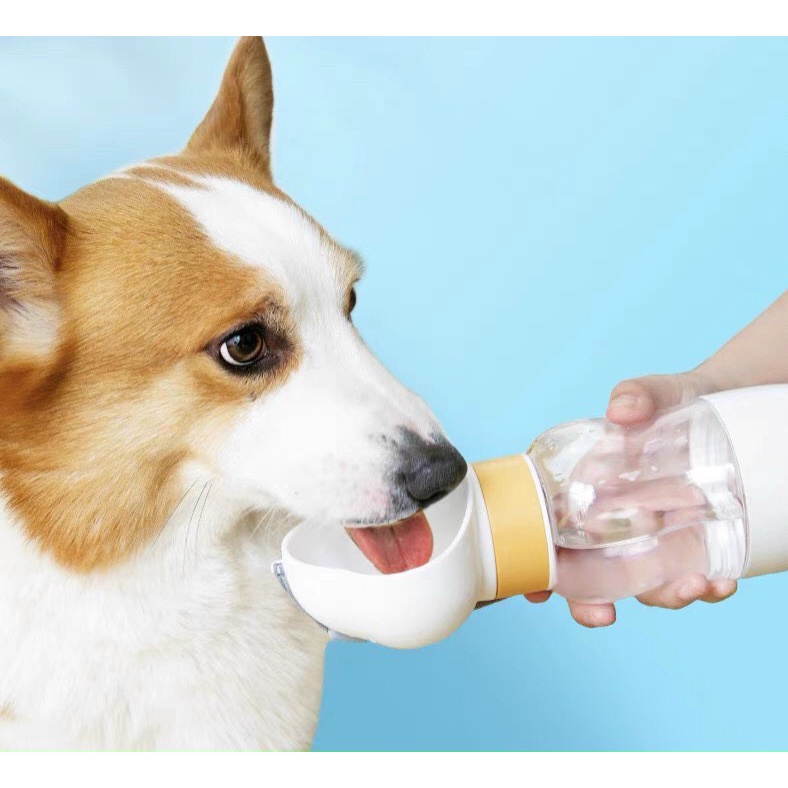 Bình nước du lịch cao cấp cho chó mèo - 350ml
