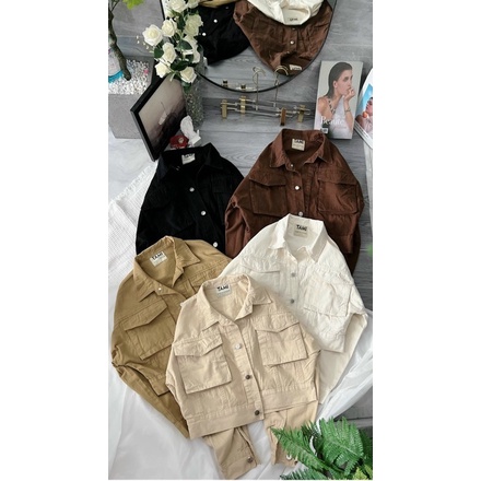KingJean Bigsize 45kg đến 85kg Áo khoác Kaki Nữ Cánh Dơi Fom To