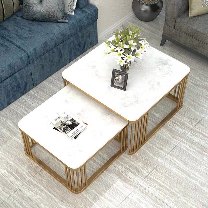 Đơn tỉnh ib shop - Bàn trà sofa phòng khách mặt đá vân mây cẩm thạch cao cấp, khung chân 5 nan chắc chắn | BigBuy360 - bigbuy360.vn