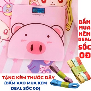 Cân điện tử hình heo xinh xắn - cân điện tử hình heo hồng siêu hot