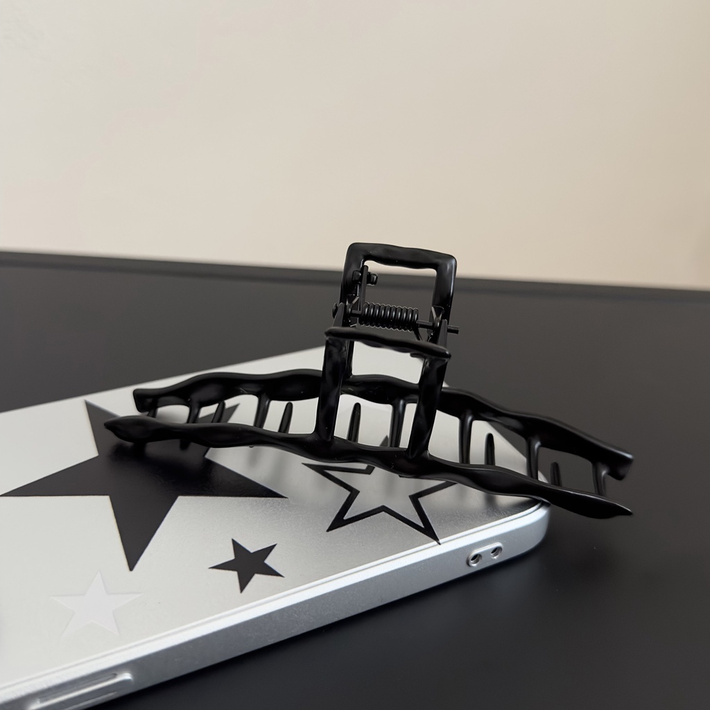 Kẹp Tóc Bản Lớn Bằng Kim Loại Thiết Kế Thời Trang