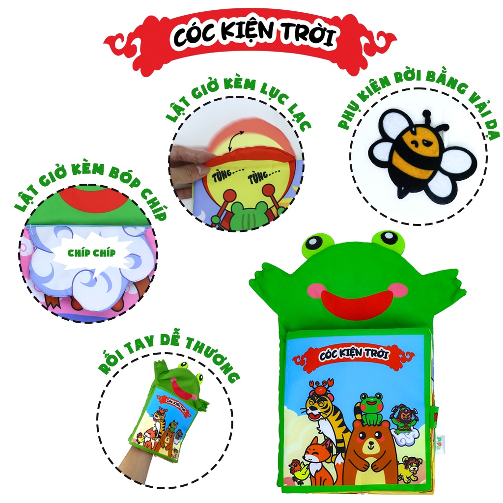 Sách Vải Tương Tác Giúp Bé Phát Triển Đa Kĩ Năng - Benrikids