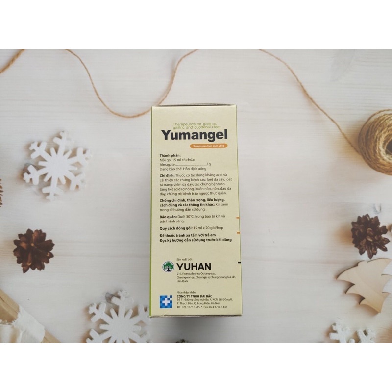 Gel Dạ Dày Yumangel Hàn Quốc  - Giảm Viêm Loét Và Bảo Vệ Niêm Mạc Dạ Dày - Hộp 20 Gói Locashop