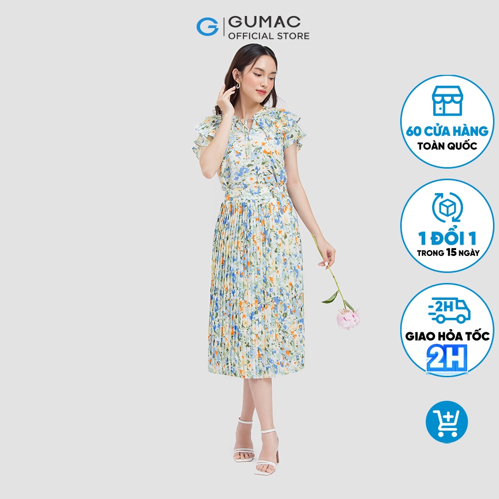 Áo kiểu dập ly AC05081 thời trang GUMAC