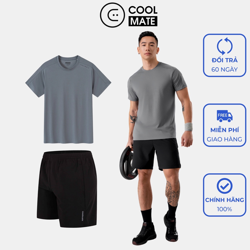 Men's Sport Box - Set Đồ bộ Thể Thao Áo Thun Active V1 và Quần 7'' Ultra short - thương hiệu Coolmate