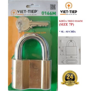 (MẪU NEW) KHÓA TREO ĐỒNG VIỆT TIỆP 0166M (CÓ MÃ QR)