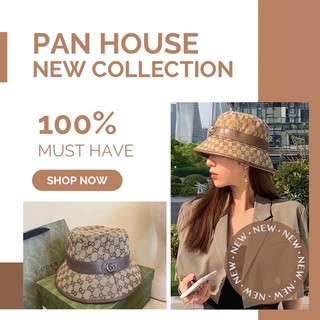 Nón bucket,mũ bucket,nón tai bèo,mũ tai bèo GC đai da,logo hợp kim,thời trang,hot trend 2023