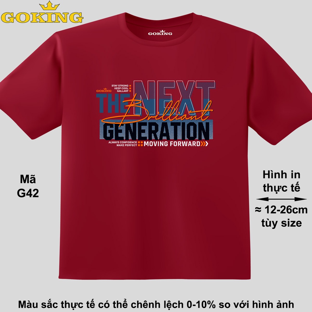 The Next Generation, mã G42. Áo thun thoát nhiệt Nhật Bản GOKING. Áo phông 100% cotton nam nữ, trẻ em, bé trai gái