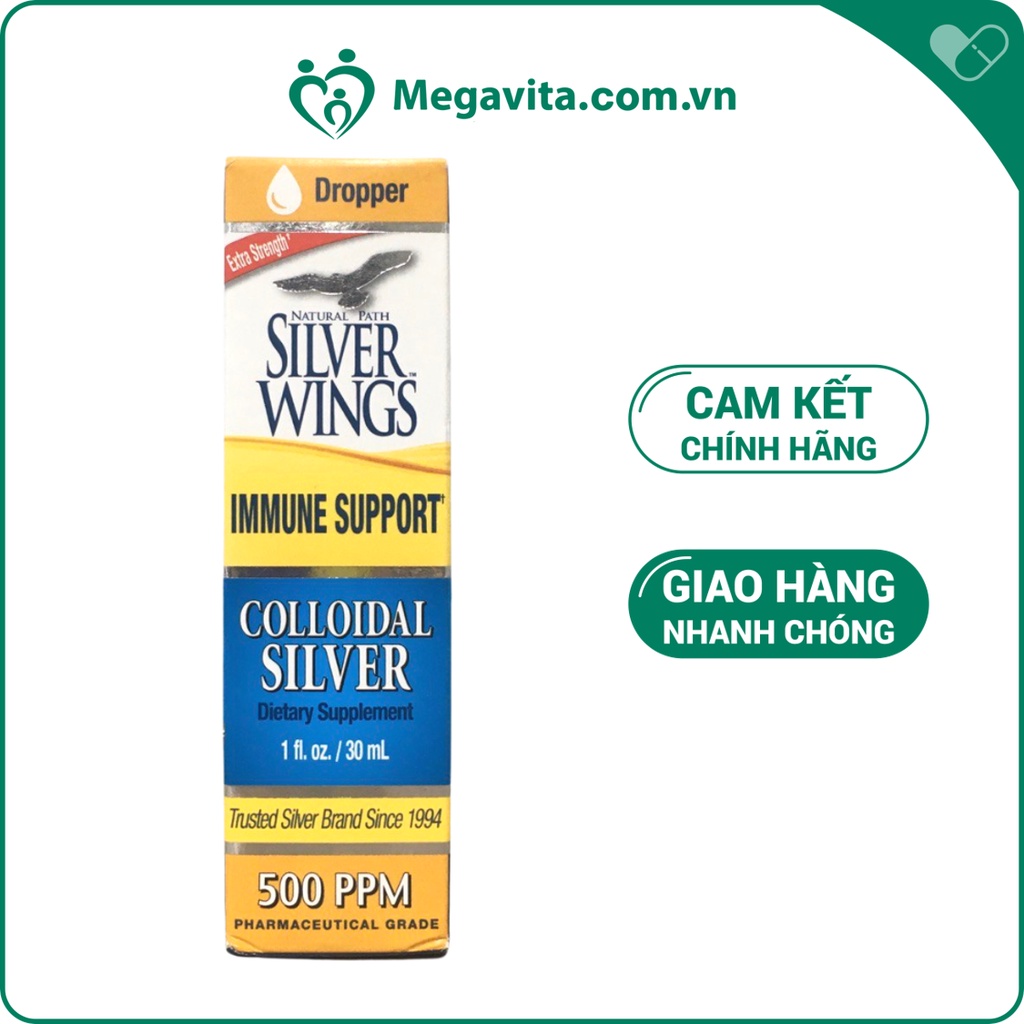 Keo Bạc Natural Path Silver Wings Colloidal Silver 500 PPM 30ml