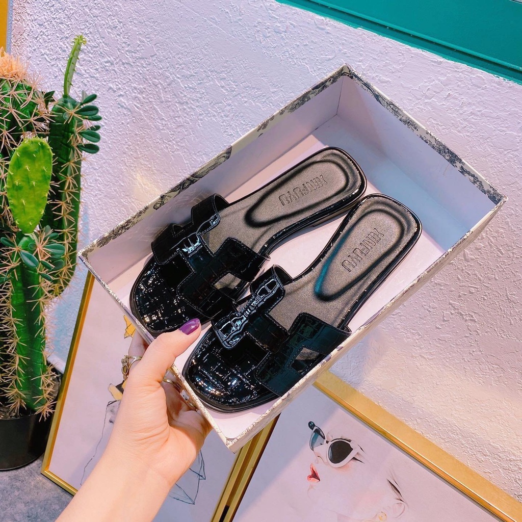 Dép LÊ NỮA CHỮ H THỜI TRANG QUẢNG CHÂU CAO CẤP