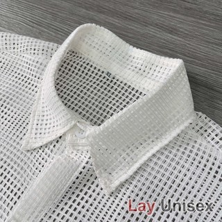 Áo sơ mi nam lưới tay dài