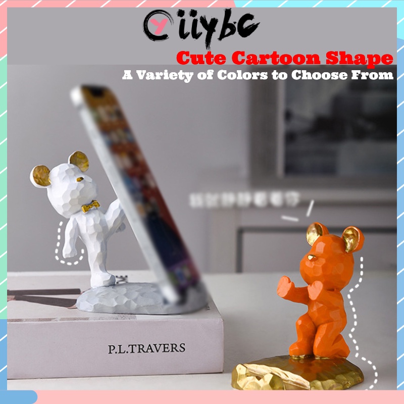 Giá Đỡ Điện Thoại / Máy Tính Bảng / Điện Thoại Hình Gấu / Thỏ Hoạt Hình Nhiều Màu Dễ Thương