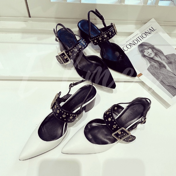 Giày Sandal Quai Đinh Đế Trụ Elmer