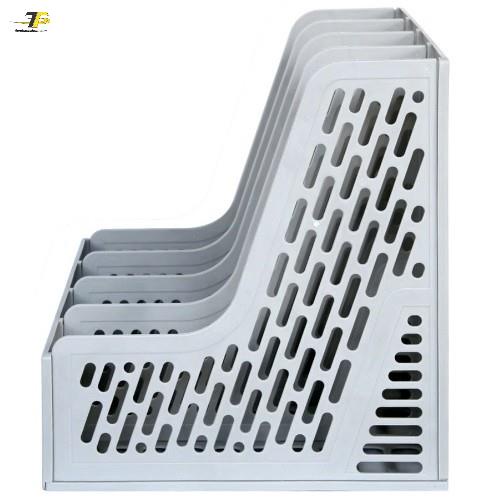 Giá tài liệu cứng 4 ngăn đứng deli 9846